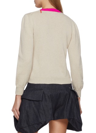 Back View - Click To Enlarge - LA FETICHE - Hepworth Crewneck Cashmere Knit Sweater