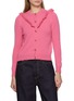 Main View - Click To Enlarge - LA FETICHE - Vali Frilled Wool Cardigan
