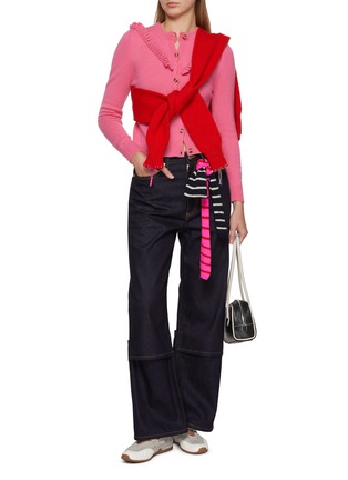 Figure View - Click To Enlarge - LA FETICHE - Vali Frilled Wool Cardigan