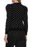 Back View - Click To Enlarge - LA FETICHE - Hana Reversible Spot V-Neck Wool Knit Sweater