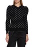 Main View - Click To Enlarge - LA FETICHE - Hana Reversible Spot V-Neck Wool Knit Sweater