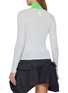 Back View - Click To Enlarge - LA FETICHE - Frederique Long Sleeve Ribbed Cotton Top