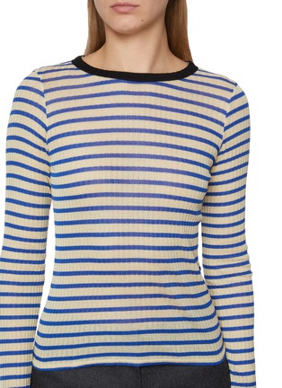 - LA FETICHE - Jackie Raye Striped Long Sleeve Cotton Top