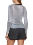 Back View - Click To Enlarge - LA FETICHE - Jackie Raye Striped Long Sleeve Cotton Top