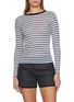 Main View - Click To Enlarge - LA FETICHE - Jackie Raye Striped Long Sleeve Cotton Top