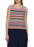 Main View - Click To Enlarge - LA FETICHE - Sarah Graphic Fair Isle Wool Knit Vest