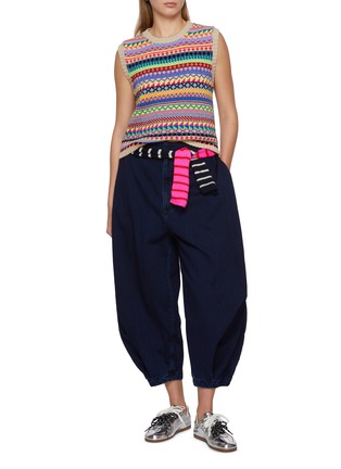 Figure View - Click To Enlarge - LA FETICHE - Sarah Graphic Fair Isle Wool Knit Vest