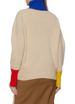 Back View - Click To Enlarge - LA FETICHE - Rudi X Turtleneck Wool Knit Sweater