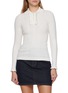 Main View - Click To Enlarge - LA FETICHE - Heath Long Sleeve Ribbed Cotton Wool Top