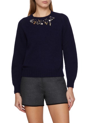 Main View - Click To Enlarge - LA FETICHE - X LES INTERESSANTS Clark Crewneck Wool Knit Sweater