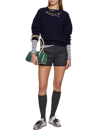 Figure View - Click To Enlarge - LA FETICHE - X LES INTERESSANTS Clark Crewneck Wool Knit Sweater