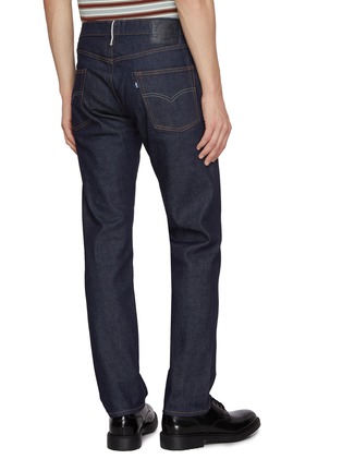 Back View - Click To Enlarge - LEVI’S - Blue Tab 502 Straight Leg Cotton Denim Jeans