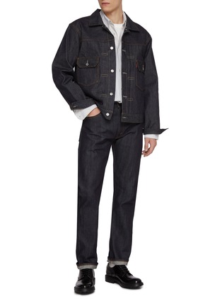 Figure View - Click To Enlarge - LEVI’S - 1967 505 Straight Leg Cotton Denim Jeans