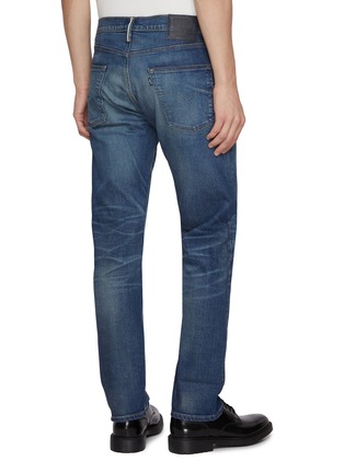 Back View - Click To Enlarge - LEVI’S - Blue Tab 502 Straight Leg Cotton Denim Jeans