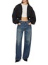 Figure View - Click To Enlarge - LEVI’S - Blue Tab Drop Barrel Dark Wash Jeans