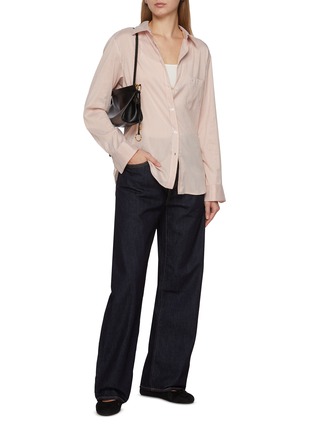 Figure View - Click To Enlarge - LEVI’S - Blue Tab Drop Barrel Dark Wash Jeans