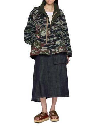 Figure View - Click To Enlarge - BEAUTIFUL PEOPLE - Alpha Reversible Double End Camouflage Cotton Field Jacket
