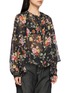 Detail View - Click To Enlarge - BEAUTIFUL PEOPLE - Double Ended Flower Print Ruffle Blouse