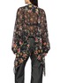 Back View - Click To Enlarge - BEAUTIFUL PEOPLE - Double Ended Flower Print Ruffle Blouse