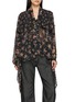Main View - Click To Enlarge - BEAUTIFUL PEOPLE - Double Ended Flower Print Ruffle Blouse