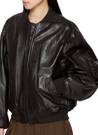  - BEAUTIFUL PEOPLE - Fanshape Leather MA-1 Blouson