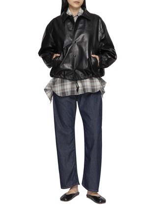 Figure View - Click To Enlarge - BEAUTIFUL PEOPLE - Elasticated High Rise Dark Wash Jeans