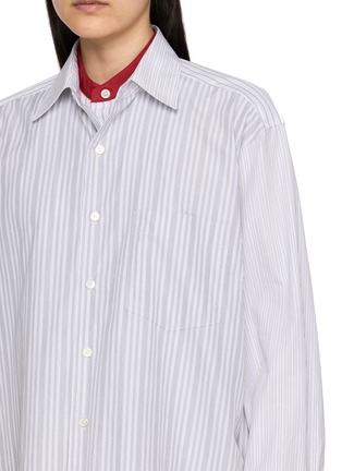  - BEAUTIFUL PEOPLE - Double Front Striped Cotton Shirt Dress