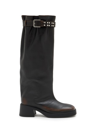 Main View - Click To Enlarge - MIISTA - Kristel 65 Brushed Leather Tall Boots