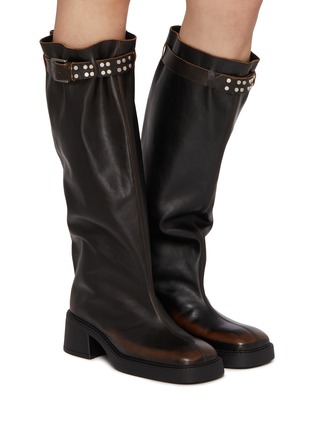 MIISTA | Kristel 65 Brushed Leather Tall Boots