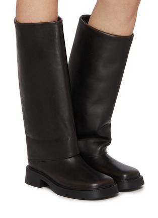Figure View - Click To Enlarge - MIISTA - Leala 30 Brushed Leather Tall Boots