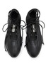 Detail View - Click To Enlarge - MIISTA - Averie Lace Up Leather Flat Ballerinas