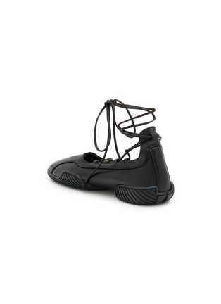  - MIISTA - Averie Lace Up Leather Flat Ballerinas