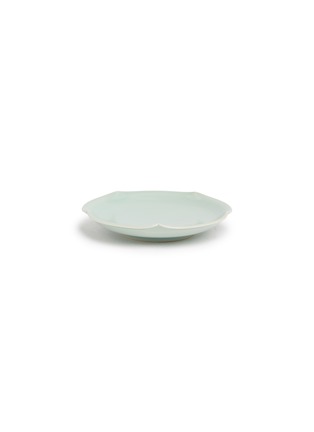 Detail View - Click To Enlarge - ARTIFACTT - Large Flower Shape Porcelain Plate — Celadon