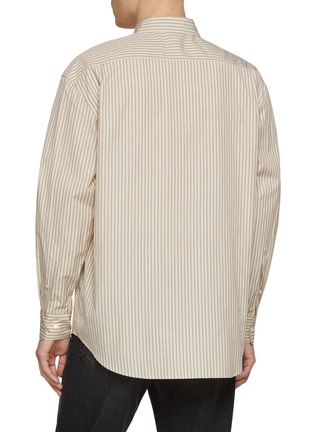 Back View - Click To Enlarge - THE ROW - Granada Regency Striped Cotton Shirt