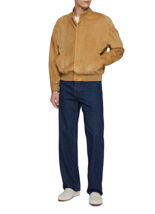 Figure View - Click To Enlarge - THE ROW - Naran Suede Bomber Jacket