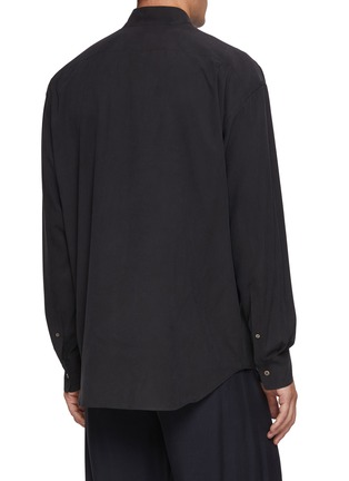 Back View - Click To Enlarge - THE ROW - Gram Band Collar Sanded Silk Shirt