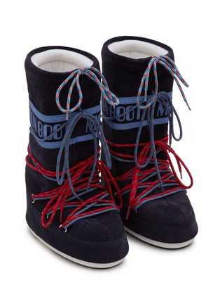 Detail View - Click To Enlarge - MOON BOOT - Icon Glance Tall Suede Snow Boots
