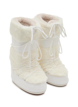 Detail View - Click To Enlarge - MOON BOOT - Icon Tall Faux Fur Snow Boots