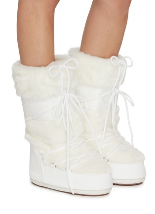 Figure View - Click To Enlarge - MOON BOOT - Icon Tall Faux Fur Snow Boots