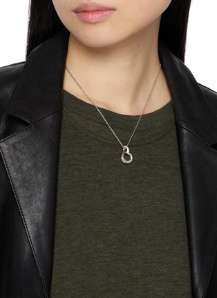 Front View - Click To Enlarge - MISSOMA - Molten Snow Twisted Pendant Necklace