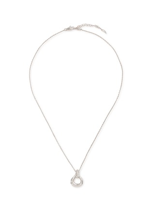 Main View - Click To Enlarge Main View - Click To Enlarge - MISSOMA - Molten Snow Twisted Pendant Necklace