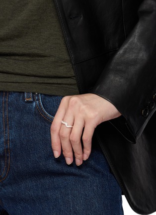 Front View - Click To Enlarge - MISSOMA - Molten Snow Stacking Ring