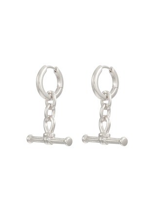 Main View - Click To Enlarge - MISSOMA - Ridge T-bar Drop Hoop Earrings