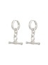 MISSOMA Ridge T-bar Drop Hoop Earrings