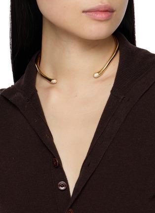 Front View - Click To Enlarge - MISSOMA - Molten Snow Torque Statement Necklace