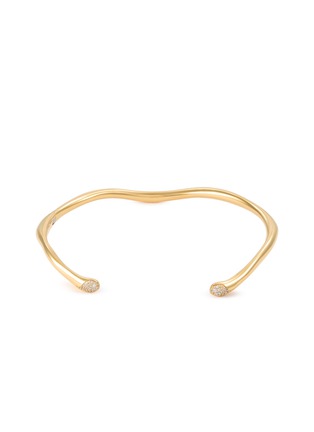 Main View - Click To Enlarge Main View - Click To Enlarge - MISSOMA - Molten Snow Torque Statement Necklace