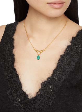 Front View - Click To Enlarge - MISSOMA - Harris Reed In Good Hands Drop Pendant Necklace