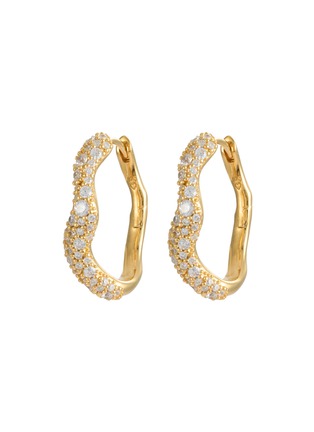 Main View - Click To Enlarge Main View - Click To Enlarge - MISSOMA - Molten Snow Small Hoop Earrings