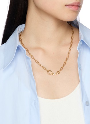 Figure View - Click To Enlarge - MISSOMA - Molten Snow Paperclip Chain Necklace