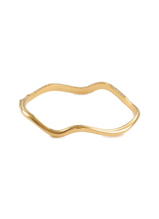 Detail View - Click To Enlarge - MISSOMA - Molten Snow Ripple Hinged Bangle